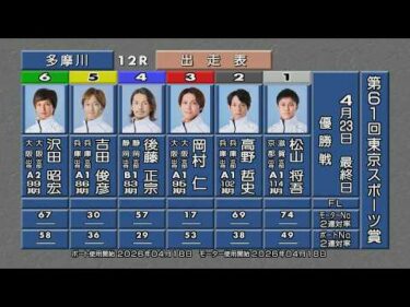 第61回 東京スポーツ賞 優勝戦