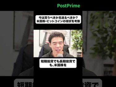 今は買うべきか見送るべきか？米国株・ビットコインの現状を考察
