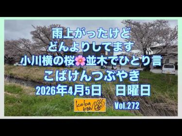 2026年4月5日 日曜日 こばけんつぶやき