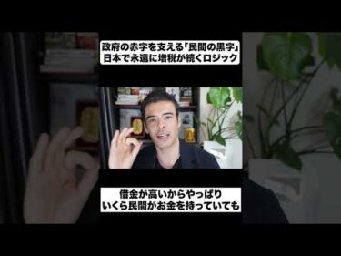 政府の赤字を支える「民間の黒字」日本で永遠に増税が続くロジック