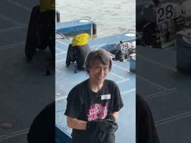 GW三国ボートフェスタ ２日目ピットの様子