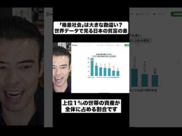 「格差社会」は大きな勘違い？世界データで見る日本の貧富の差