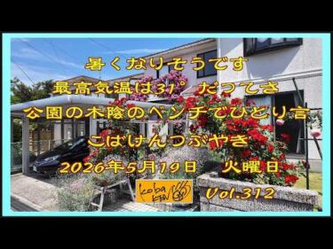 2026年5月19日　火曜日 こばけんつぶやき