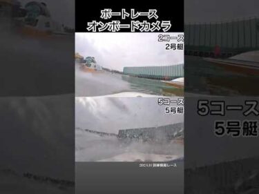 水面至近視点オンボードカメラ｜ボートレース1周1マーク
