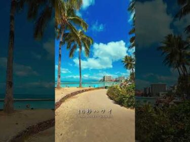 【10秒ハワイ】ワイキキ絶景スポットからお届け｜10秒でハワイ気分🌴