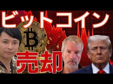 【悲惨】ビットコイン終了？トランプやストラテジー大量売却、流出事件、Bitget撤退など仮想通貨は地獄絵図
