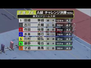 2026.08.11  FⅡ 楽天Ｋドリームス杯 【平塚競輪】本場開催 最終日【1R～7R】