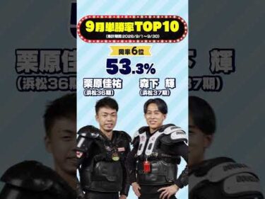 【9月単勝率TOP10】1着ゴールが多かったのはこの選手!!#オートレース #autorace #バイク #motorsport #モータースポーツ #shorts